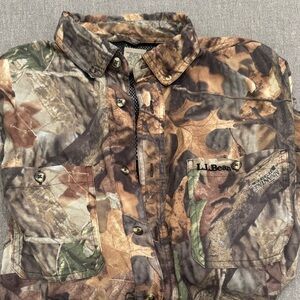 LL Bean Camouflage Outdoor Shirt